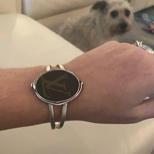 LV repurposed sterling cuff